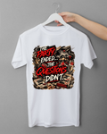 T-Shirt "THE PARTY ENDED - THE QUESTIONS DIDNT"