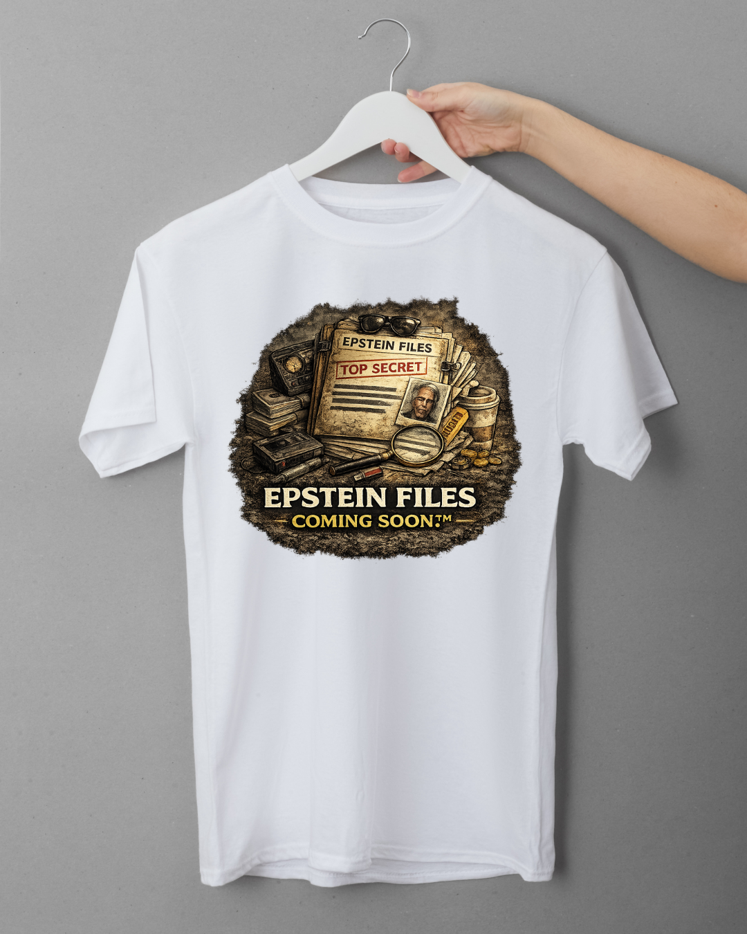 T-Shirt "EPSTEIN FILES - COMING SOON"