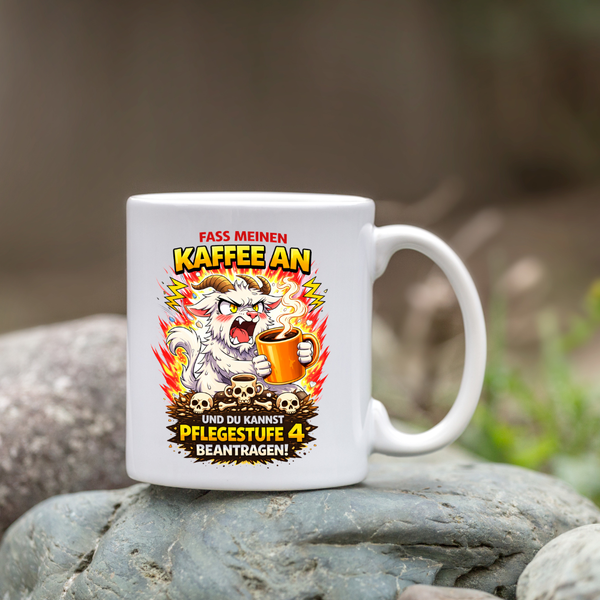 "Pflegestufe 4" Tasse Variante 2